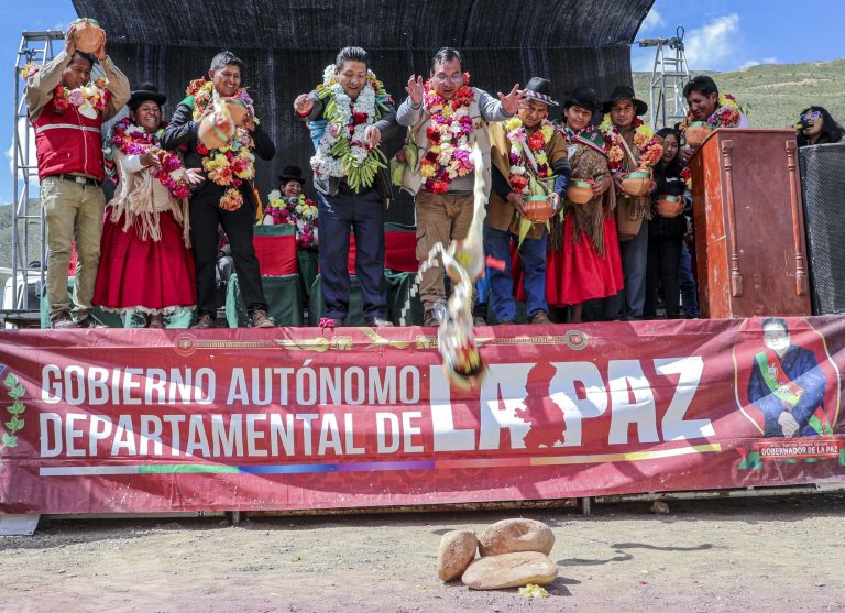 La provincia Loayza se beneficia con proyectos y obras que suman Bs 130 millones