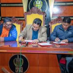 Gobernador paceño resuelve convenios y financiamiento para diferentes proyectos con una inversión mayor a los Bs 70,5 millones